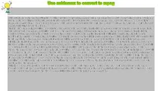 How to : Use avidemux to convert to mpeg