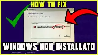 Windows cannot install the required files Error 0x8007025D | Error during installation! 