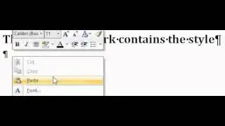 Copying and pasting formatted and unformatted text.