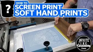 How to Screen Print Soft Hand White Ink | White Ink Wednesday