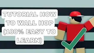 How to wall hop/flick in mobile roblox (Tutorial for beginners)