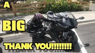 I'd Like To Say Thank You! - Yamaha R1