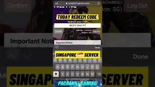 Today Redeem Code MCP Major Season 3 | Singapore 🇸🇬 server #shorts