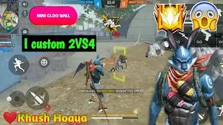 Free Fire I Custom Game ❤ Free Fire Max | 2Vs4 Garena Best Game Movement Action With rajan bhai