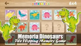 Memoria Dinosaurs | Tile Flipping Memory Game | iPad Kids Game from the App Store