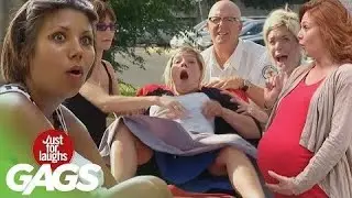 Pregnant Girl Prank - Just For Laughs