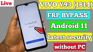 Vivo y93 frp bypass | android 11 | Vivo 1811 Google account unlock | frp unlock | without pc latest
