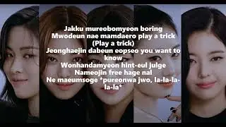 ITZY- Cheshire lyircs (romanized)