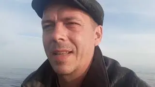 Autumn biting of goby fish on the Black Sea