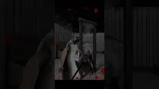 Granny Cutting Off Spider Angelina Head 