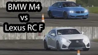 BMW M4 vs Lexus RC F Top Gear