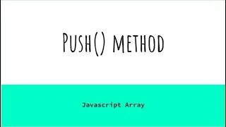 Javascript Array : Push method #shorts #coding #javascript #learn #learning #es6 #earn #html #arrays