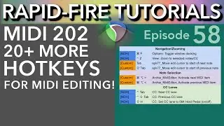 MIDI 202: 20+ MORE Actions for MIDI Editing (Rapid-fire Reaper Tutorials Ep58)