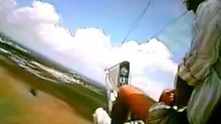 bensen gyrocopter at nasa Johnson Space Center  with Saturn 5 rocket