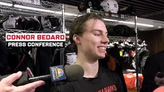 Connor Bedard speaks on Day 5 of Training Camp | Chicago Blackhawks