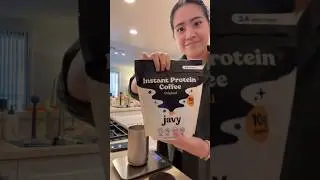 I’m SHOOK how good this protein coffee is! ☕️Use my code: DENISE17104 for 20% off 💪🏽 #EnjoyJavy