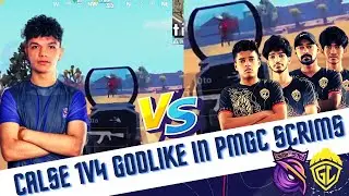 S2G Calse 1v4 Godlike Team In PMGC Scrim | S2GE Calse 1v3 Sıxtwoeıght | Calsetrr POV
