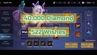 Chronicles of Infinity - 40,000 Diamond 💎 consumed, 522 Wishes - Wish Event 2024