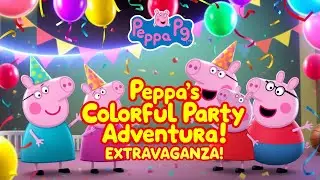 🌟 Peppa’s Colorful Party Adventure Extravaganza! 🎨🐷🎉