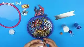 Spiderman - Cake topper shaker + moldes |Partypop DIY🎉|