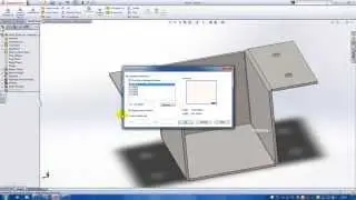 SolidWorks 2d drawing (2d drawing-video 4 of 4) - creating a drawing for sheet-metal parts