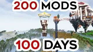 Minecraft 100 Days But With 200 MODS [Part 1]