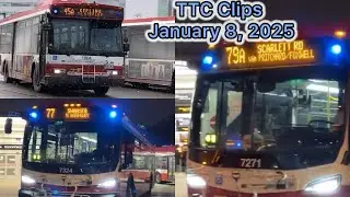 TORONTO IN MOTION: TTC Highlights - January 8th, 2025!