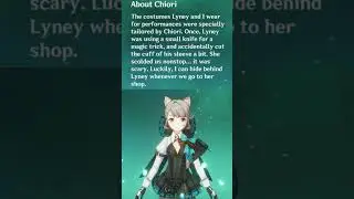 Lynette fears Chiori | Genshin Impact #genshinimpact #lynette #chiori #lyney