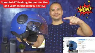 Steelbird GT Dashing Unboxing & Review I Steelbird SBH-31 GT Dashing Helmet Review I Steelbird