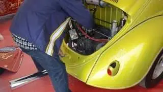 Raw vid: Mooneyes VW Moonbug 1st Start June 28, 2013 European Bug-In 5 (EBI)