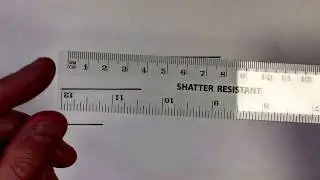 Measuring a line with a ruler