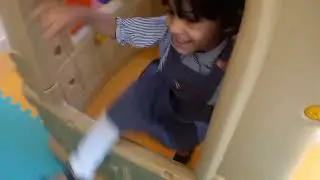 Ayeza playing in school ||happiness of opening school||Mom's&kids care vlog