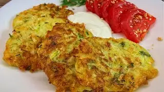 ОЛАДЬИ из кабачков с манкой (Рецепт на сковороде) КАБАЧКИ рецепты