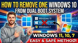 Single boot again | Remove second OS easily