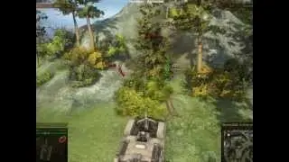 WoT Позиции для арты на карте Перевал