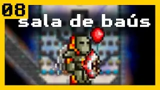 TERRARIA- sala de baús e REI SLIME! - #08