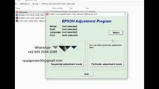 Reset Resetter Epson EPSON L1210 L3210 L3250 L3251 L3260 L5290 with keygen