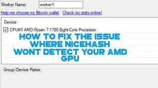 Nicehash Not Detecting AMD Graphics Card FIX 2017