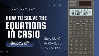 How to solve equations in fx-991 ms calculator || Elimination method in fx-991 ms calculator ||