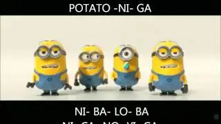 Minions BANANA POTATO Lyrics Despicable Me 2 Mi Villano Favorito 2  | @alimbeth