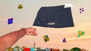 kite catching new trick | kite catching from roof | chhat se luti patang |