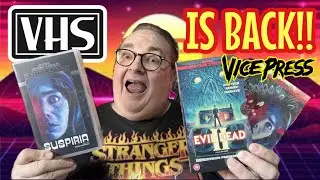 VHS IS BACK! Evil Dead 2 and Suspiria Unboxings from Vice Press