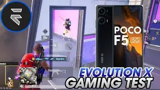 POCO F5 Evolution X ROM BGMI Extreme Gaming Test ⚡ Smooth FPS + Zero Lag! |Bgmi test