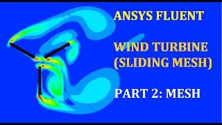 ANSYS FLUENT Tutorial: Sliding Mesh (Wind Turbine) Part 2/3