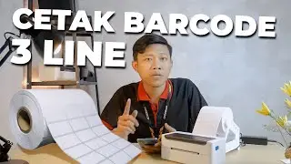 PRINT BARCODE ON 3-LINE LABEL | CB-199BT BARCODE PRINTER