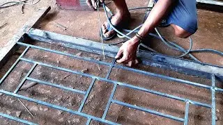 quick technique of making window grill , the latest design of window grill for house
