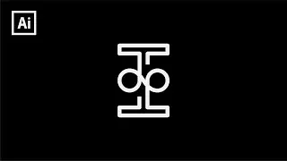 One Line Stroke Logo | I Letter Logo | Infinity design | Adobe illustrator Tutorial