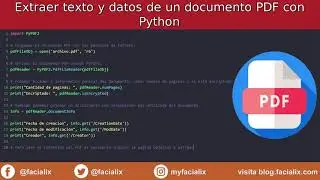 Extraer texto y datos de un archivo PDF con Python