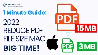 Reduce PDF File Size 2022 - 1 Minute PDF File Reduction on Macbook / Apple Computer