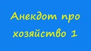 Анекдот про хозяйство 1